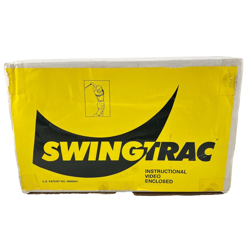 Vtg Golf Swing Trainer Swingtrac X73-958 No VHS Swing Track